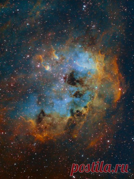 IC 410 - Эмиссионная туманность в созвездии Возничий. Самые лучшие условия для наблюдения созвездия - декабрь и январь. Его можно увидеть на  / Интересный космос