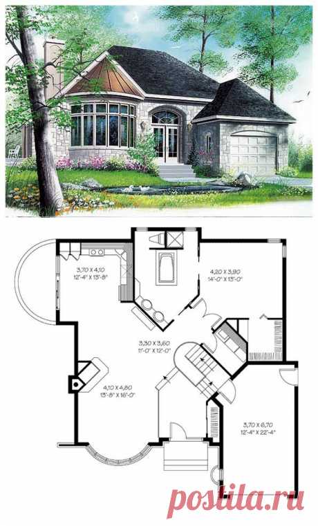 European Victorian House Plan 65084