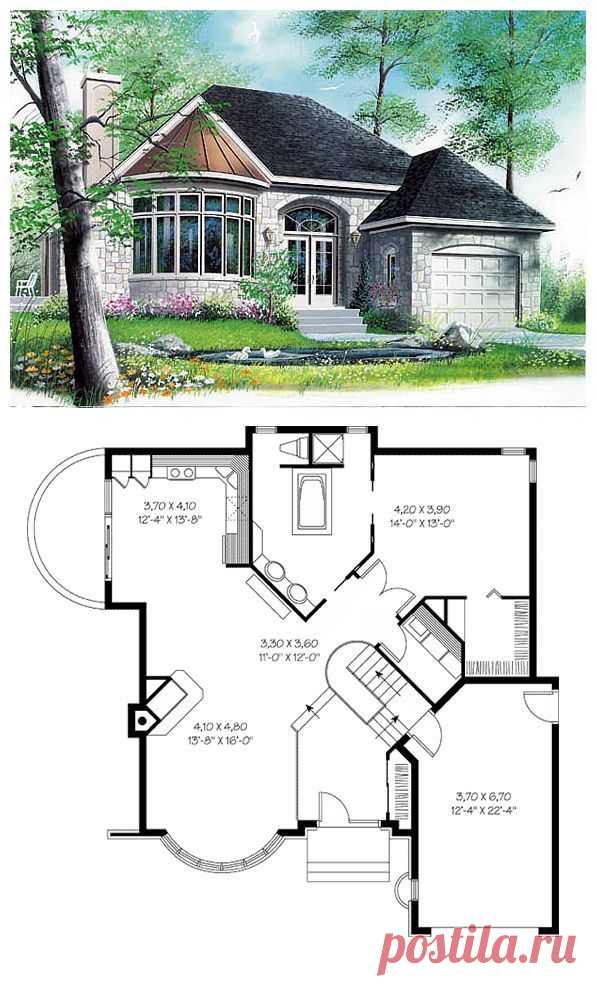 European Victorian House Plan 65084