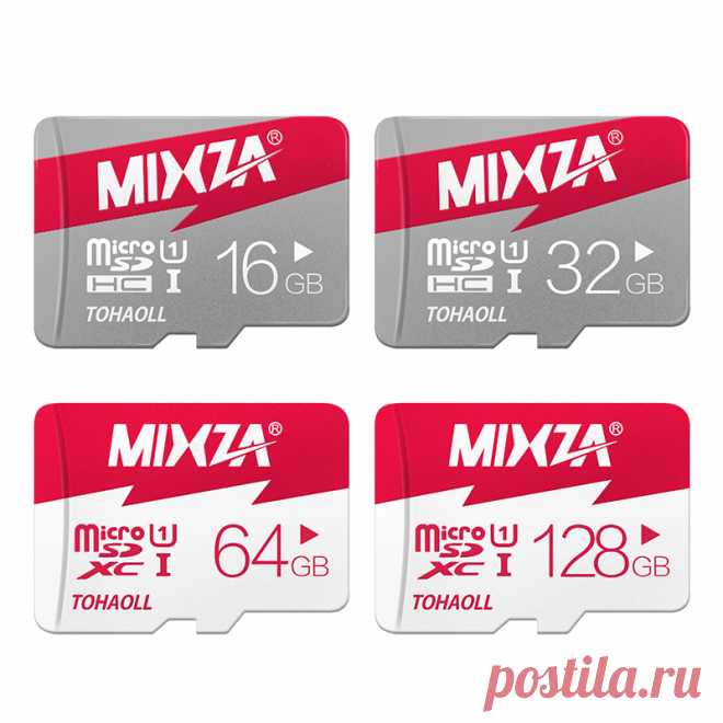Новый сертифицированный карты памяти MIXZA 128 ГБ 64 ГБ 32 ГБ 16 ГБ 8 ГБ микро sd карта class10 UHS 1 флэш карты бесплатная чтения карт купить на AliExpress