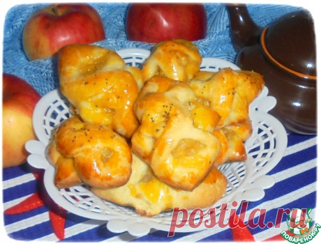 Булочки с яблочно-рисовой начинкой Кулинарный рецепт