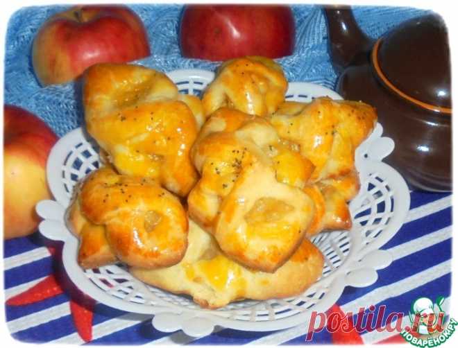 Булочки с яблочно-рисовой начинкой Кулинарный рецепт