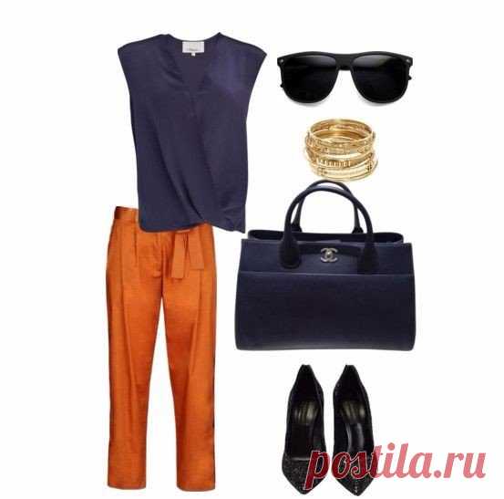 Look! Оранжевый + синий! — Модно / Nemodno