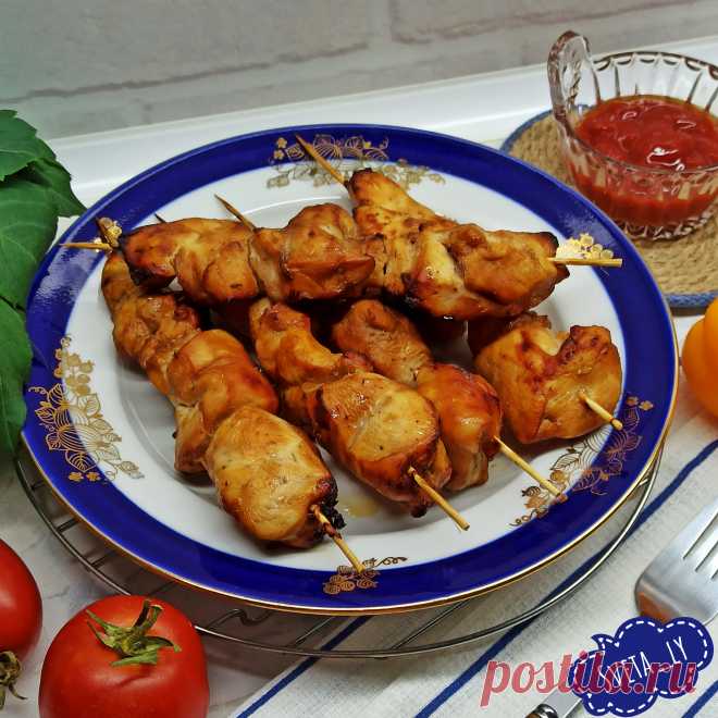 Шашлык из куриной грудки в аэрогриле - рецепт автора Светлана Лыжина