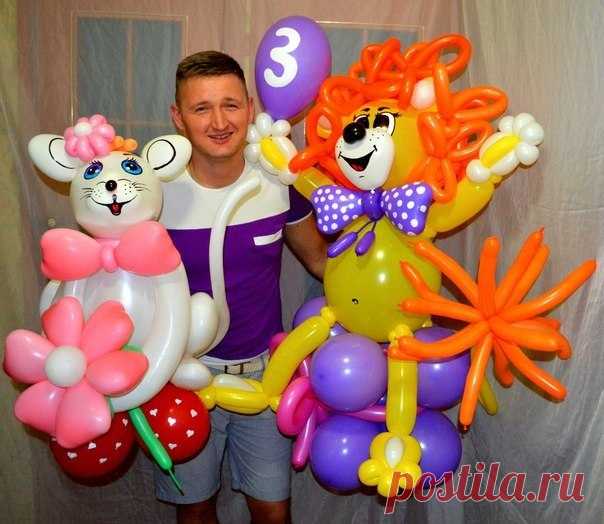 Креатив из шаров от Анатолия Шевченко.
#Праздник@romantika_for_you