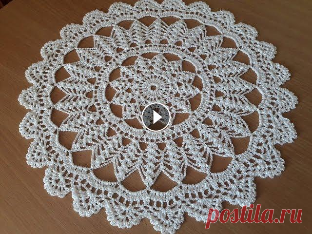 Салфетка крючок. Салфетки крючком. Крючок для начинающих. Вязание крючком 2019. Привет Всем! Сегодня я Вам расскажу, как научиться вязать красивую салфетку крючком. Для вязания салфетки (диаметр изделия 36 см) нам понадобится: - п...
