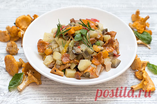 Овощное соте с лисичками – рецепт приготовления с фото от Kulina.Ru