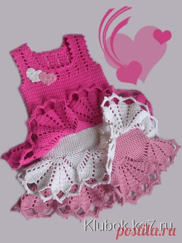 Вяжем сарафанчики девочкам!