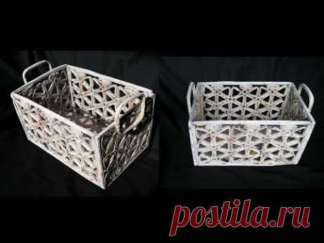 How To Make Basket From Newspaper / DIY Basket Making / Best Out Of Waste