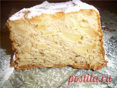 Яблочный кухен, сочный, без масла : Выпечка сладкая