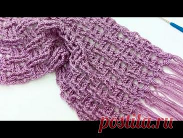 Эта шаль очень простая 💯👌 модель шали Этол крючком как сделать.