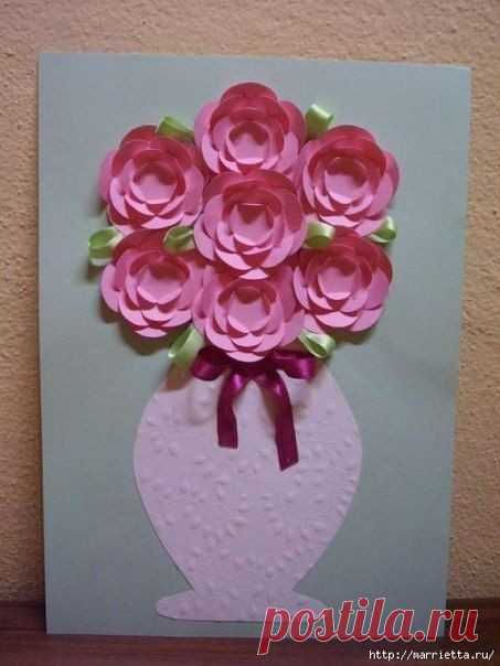 Прекрасная ваза с цветами