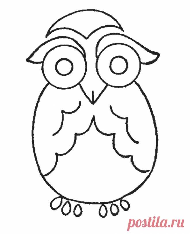 Сова - вышивка