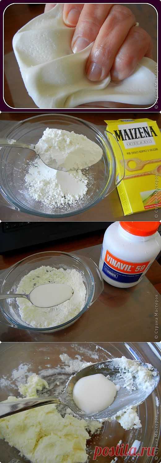 РЕЦЕПТ Холодного фарфора БЕЗ ВАРКИ..