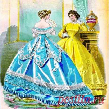Les Modes Parisiennes, 1865 💙