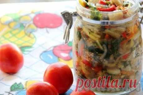 Быстрые маринованные баклажаны с чесноком и зеленью