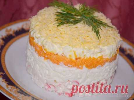 Салат «Нежность» - действительно, очень нежный и вкусный.