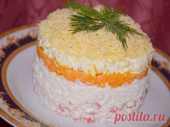 Салат «Нежность» - действительно, очень нежный и вкусный.