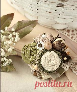 Текстильная бижутерия. Мастер класс