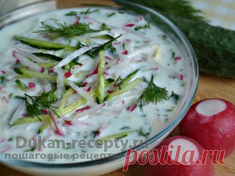 Окрошка по Дюкану - Рецепты для диеты Дюкана | Рецепты для диеты Дюкана