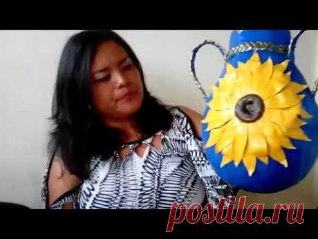 Detalles del jarrón de girasol