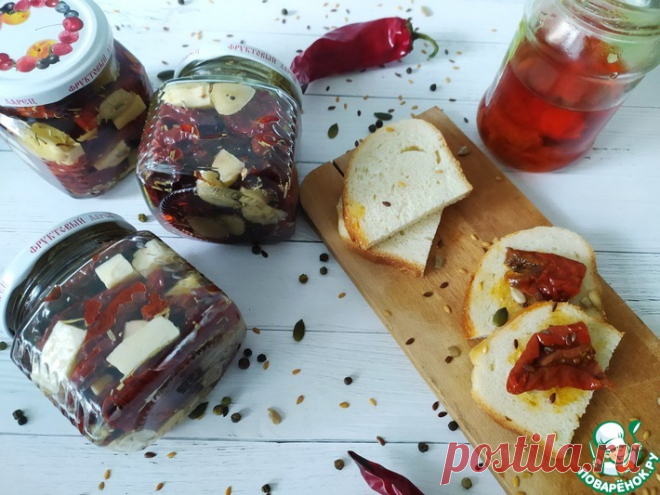 Вяленые томаты с брынзой Кулинарный рецепт(***)