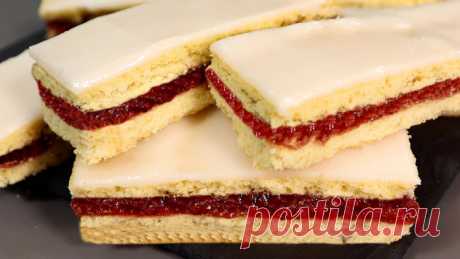 Песочные полоски с джемом и помадкой из детства (рецепт по ГОСТу).