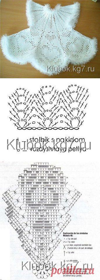 Платье для девочки"снежинка"