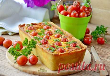 киш с адыгейским сыром....