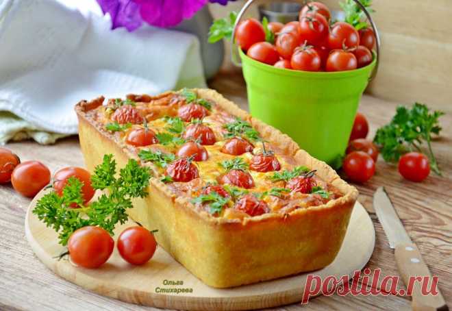 киш с адыгейским сыром....