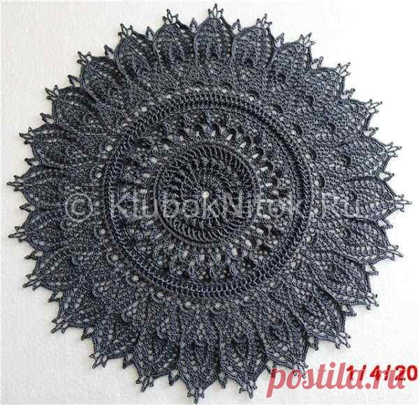 Салфетка MOMENTOUS OCCASIONS | Вязание крючком | Вязание спицами и крючком. Схемы вязания.