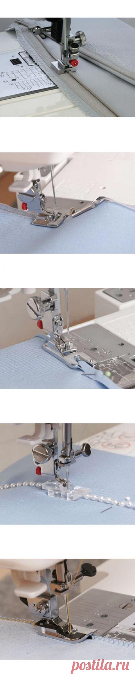 Как пользоваться дополнительными лапками для швейных машин JANOME и FAMILY | Сделай сам!