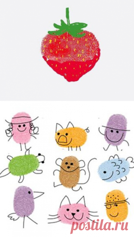 Рисуем пальчиками. | ИГРУШКИ СВОИМИ РУКАМИ