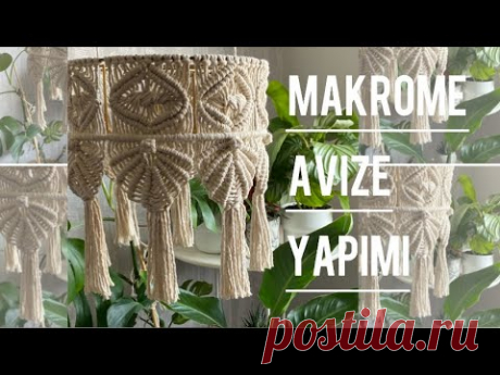 (1) Makrome Avize Yapımı - YouTube