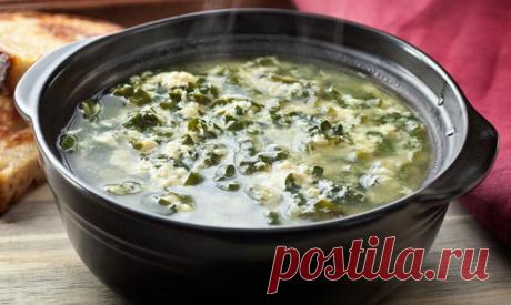 Суп с морской капустой