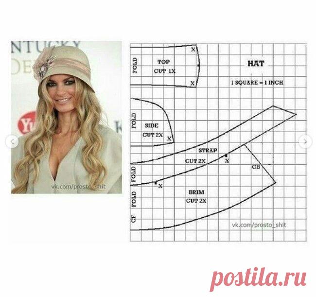 Подборка выкроек головных уборов - медиаплатформа МирТесен