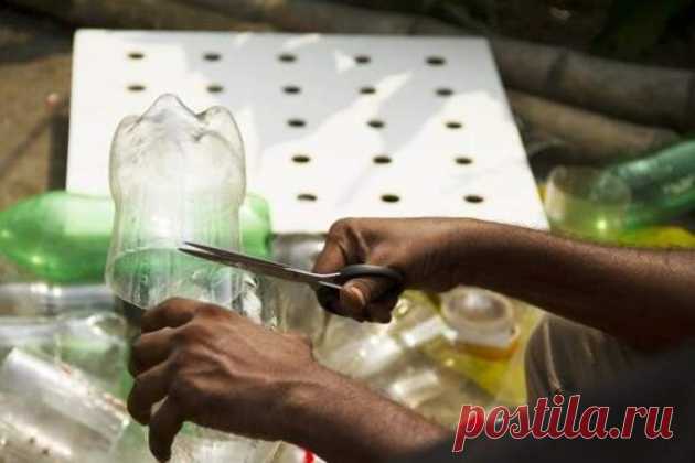 В Бангладеш люди делают кондиционеры из пластиковых бутылок