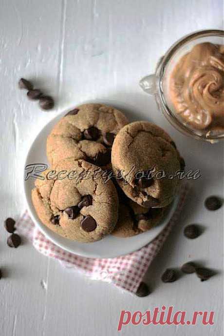 Скорое печенье с арахисовым маслом и шоколадом – рецепт с фото - Рецепты с фото