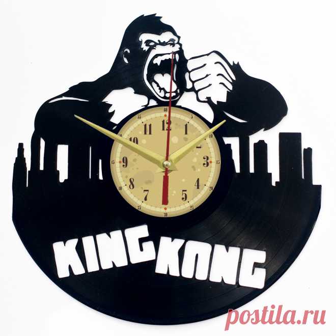 Кинг Конг Часы из Пластинки: купить виниловые часы ручной работы King Kong в интернет магазине Toyszone.ru