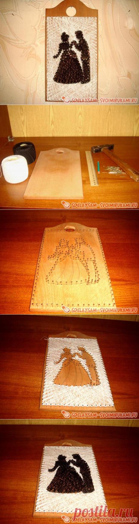 Стринг арт - картины из гвоздей и ниток | Своими руками