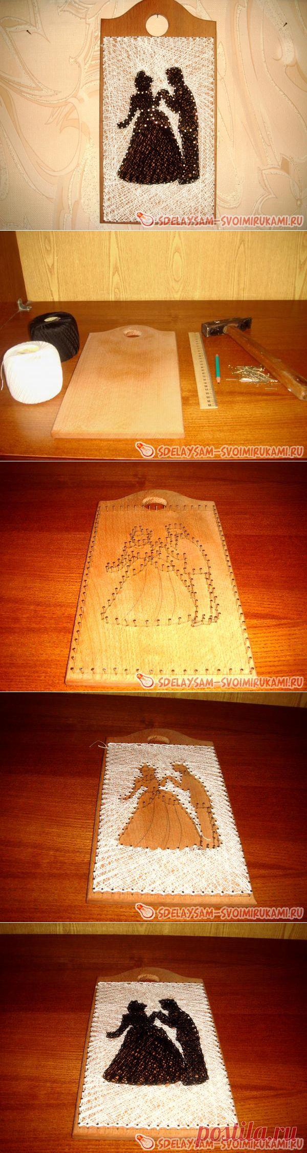 Стринг арт - картины из гвоздей и ниток | Своими руками