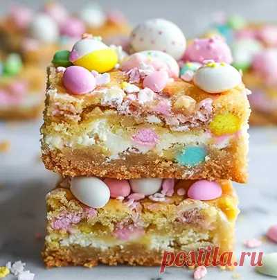 Вкусные пирожные с пасхальной посыпкой – пошаговый рецепт