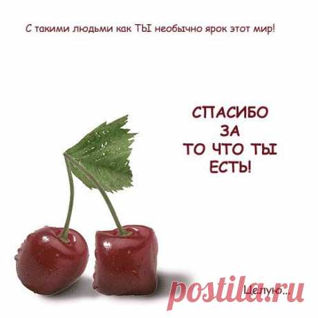Спасибо, что ты есть! открытки, поздравления на cards.tochka.net