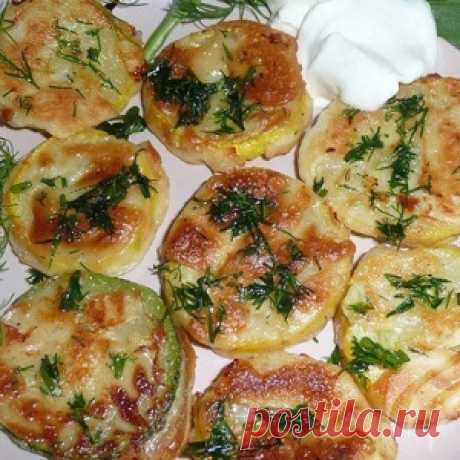 Кабачки в чесночном кляре