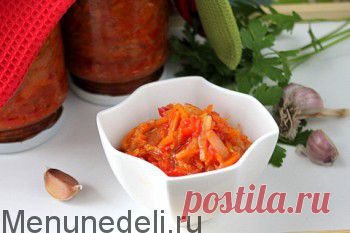 Заготовки из овощей / Меню недели
