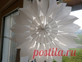 Bodenseewellen: Einfacher Papierstern DIY