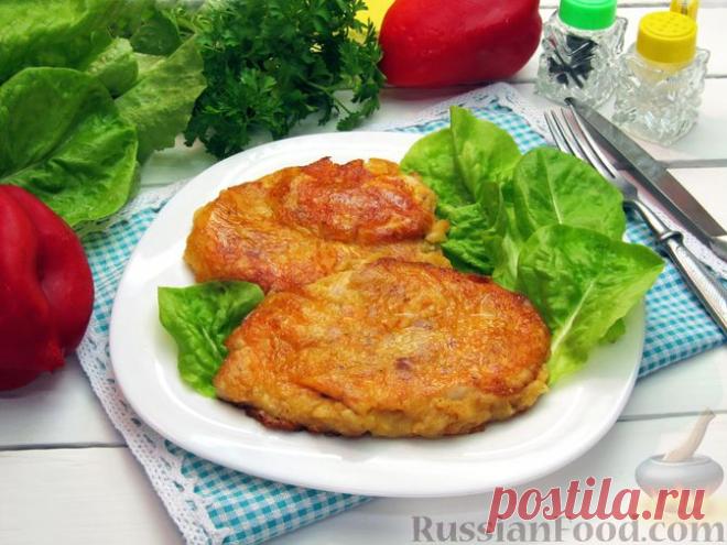 Рецепт: Отбивные из куриного филе в сырно-горчичном кляре на RussianFood.com