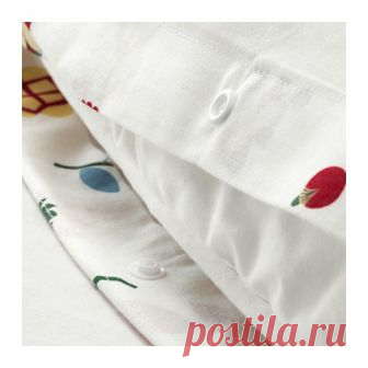 РОЗЕНФИББЛА | Пододеяльник и 1 наволочка |  Доставка товаров из IKEA | VAMDODOMA Чистый хлопок – мягкий и приятный на ощупь материал.Пододеяльник с потайной застежкой – одеяло не выбивается.