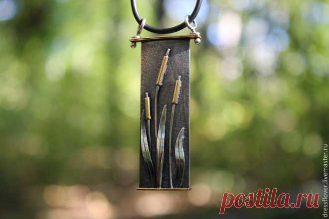 подвеска из серебра Букет роз, минимализм – купить в интернет-магазине на Ярмарке Мастеров с доставкой - 5JA4FRU | Тольятти