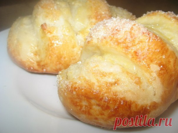 Ванильные булочки с сахаром из потрясающего теста